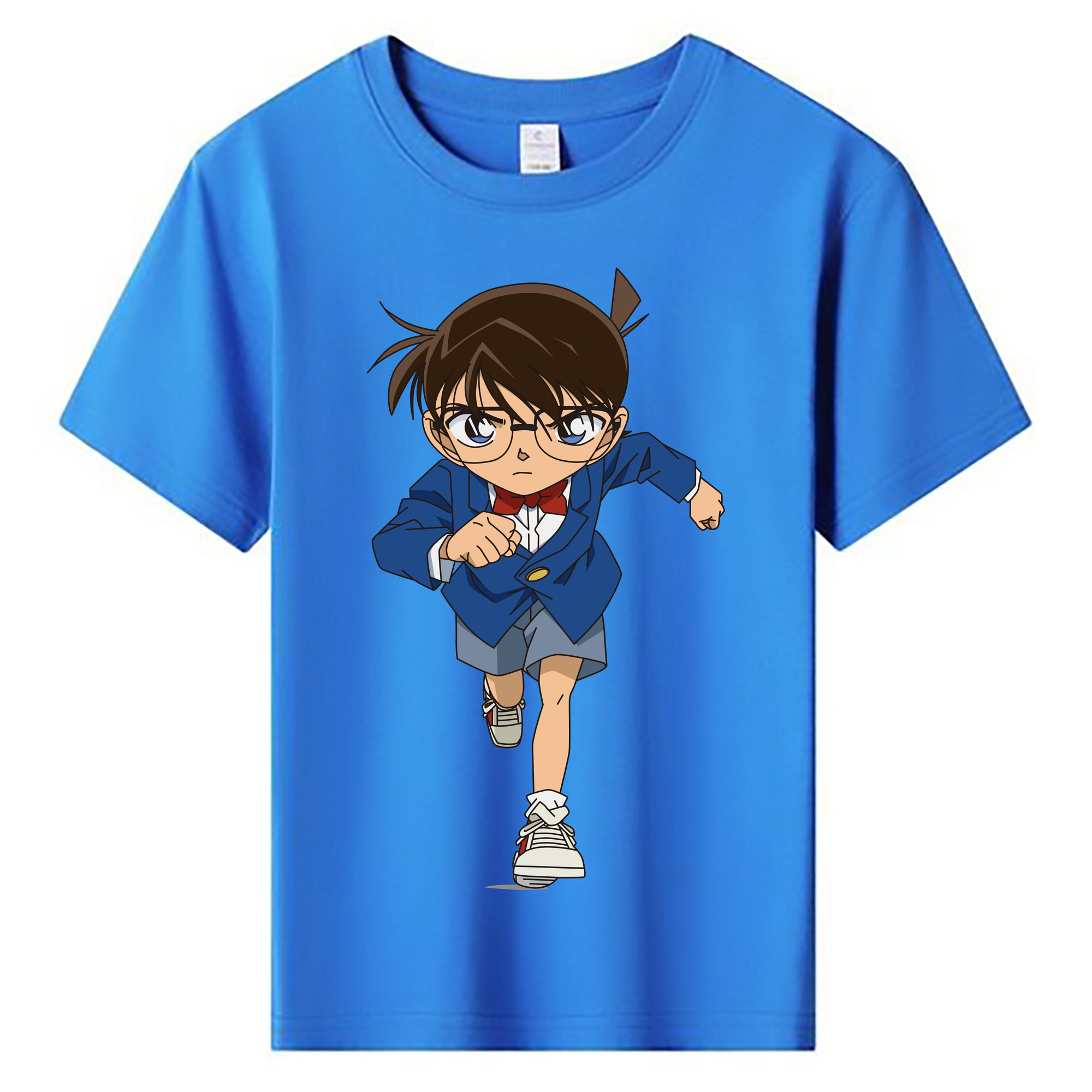（画像用） 名探偵コナン 江戸川 コナン Detective Conan Conan Edogawa 綿100％キッズTシャツ（フロントプリント）